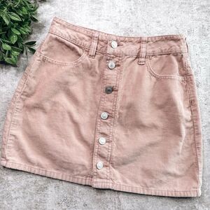 PacSun Light Pink Corduroy A-Line Skirt Size 24